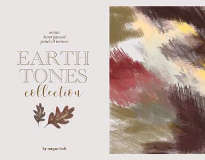 Earth Tones / Artistic Pastel Oil Textures Collection