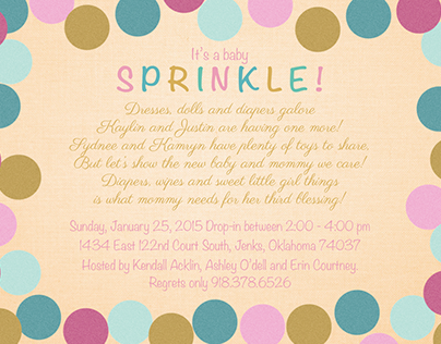 Invitations | Baby Sprinkle (Shower)