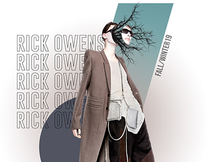 RICK OWENS F/W19 POSTER | THE DARK GALLERY STORE