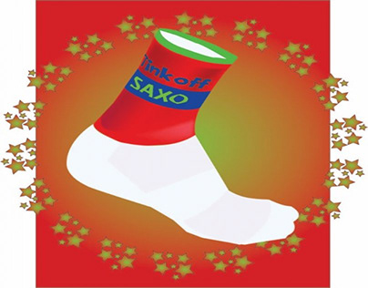Tinkoff Saxo Cycling Sock
