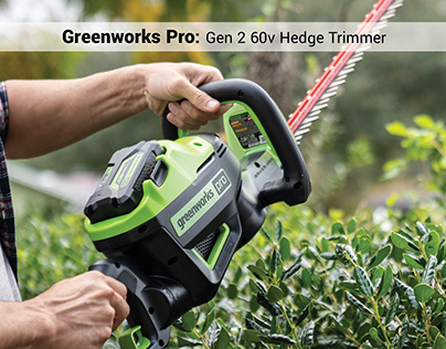 greenworks 60v hedge trimmer
