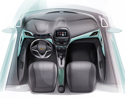 Chevrolet Spark interior (2015)