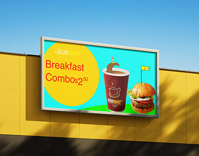 Subway Breakfast Advert Billboard