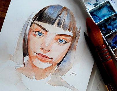 30 Day Watercolor Portraits