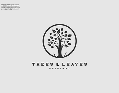 Tree Lineart Logo Design