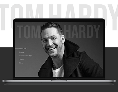 Tom Hardy landing Page