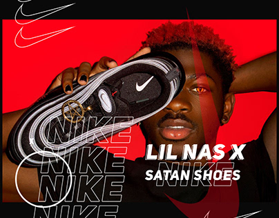 Nike AirMax Red x Lil Nasx Advertisement Campaign