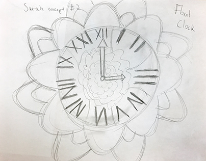 Clock Idea #2 - Floral Clock theme