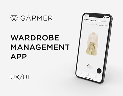 Garmer - Wardrobe management app UX/UI