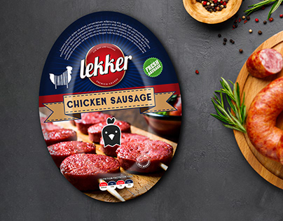 chicken sausage package design