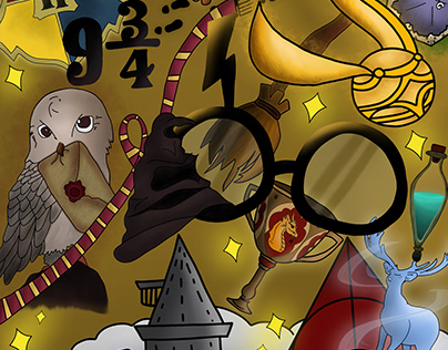 Harry Potter, Illustration Collage