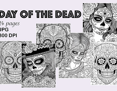 Coloring Page For Adults SugarSkull