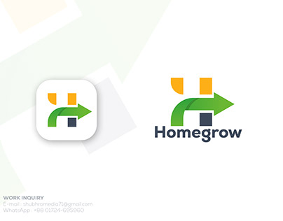 Homegrow Logo Design Concept in Vector