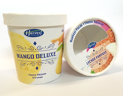 Packaging Design — Harvest Fields Frozen Yoghurt