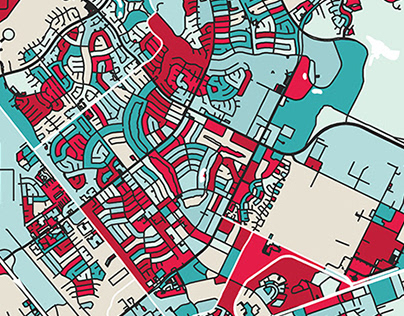 colorful city illustration