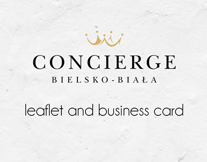 Concierge leaflet and business card