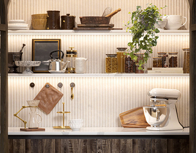 Milano Minimal Luxury Kitchen CGI