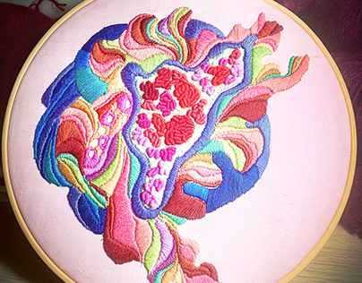 abstrait embroidery N°2