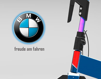 Diseño de monopatín eléctrico de la marca BMW.