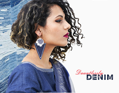 Dauntlessly Denim - A collection of Denim Saree Blouses
