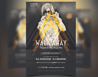 Walk Away - PSD Party Flyer