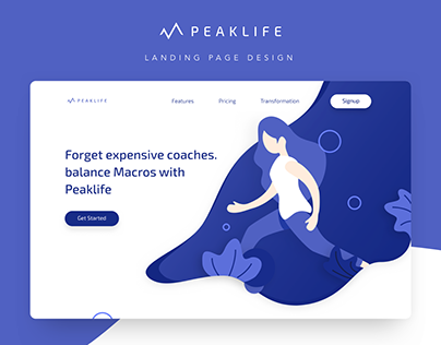 Peaklife Landing page