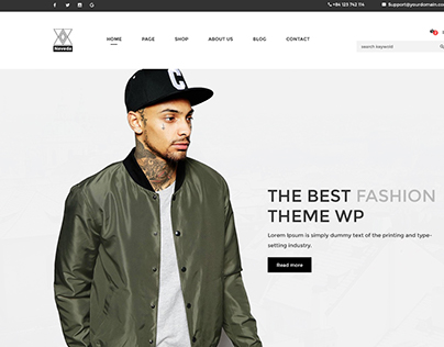 NEVEDA - Stylish PSD Template for Fashion Webshop