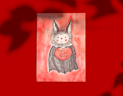 Free Love Bites - Valentine's postcard