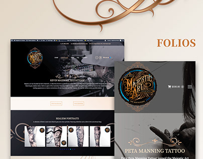 Project thumbnail - Majestic Art Tattoo Web Design