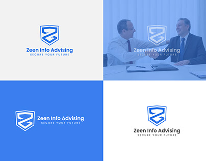 Z letter secure, Consulting logo