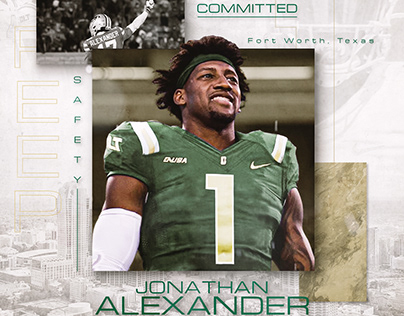 UNC Charlotte Football Commitment Graphic