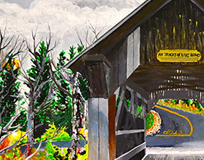 Covered Bridge Painting