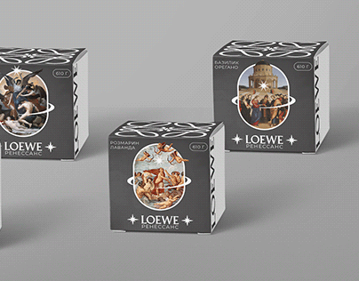 Дизайн лимитированной упаковки свечей LOEWE