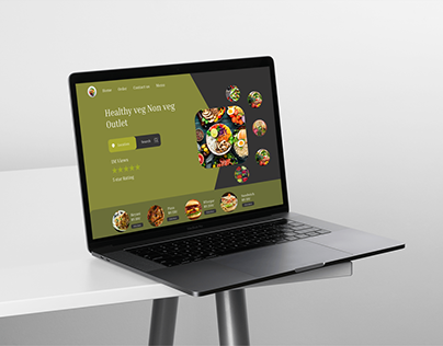 Food app website design