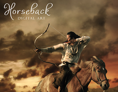 Horseback Digital Art (POSTER)