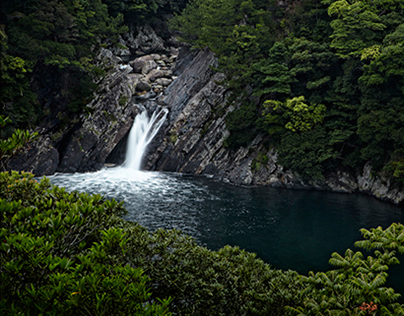 Waterfall near Yakushima Japan
