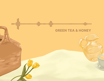 Motion Graphic Lyric Video - Green Tea & Honey