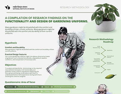 Research Methodology, Design of gardening uniforms