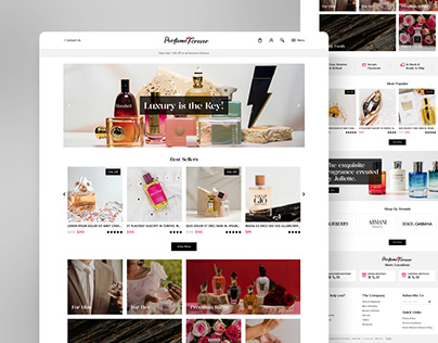 Perfume Forever Mockup Based on E-commerce Website