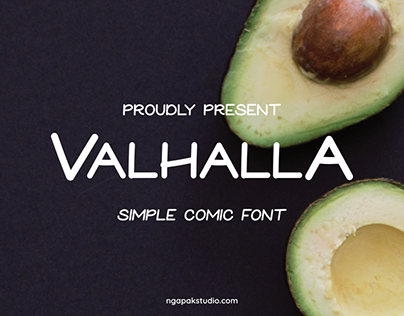 Valhalla Simple Comic Font | ngapakstudio.com