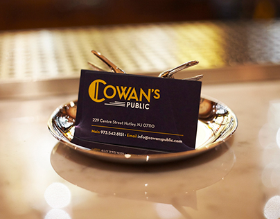 Cowan's Public Restaurant & hospitality branding