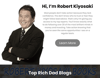 Robert Kiyosaki Redesign Landing Page