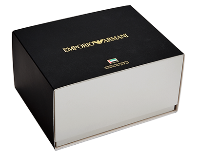 Emporio Armani UAE National Day watch packaging sleeve