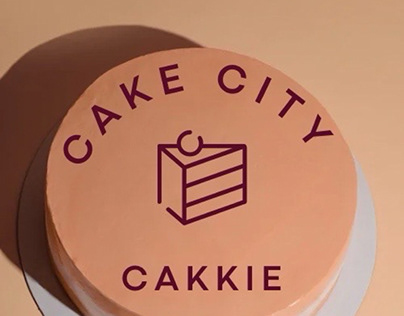 Aesthetic cake company logo design