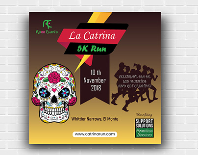 "La Catrina" square Flyer