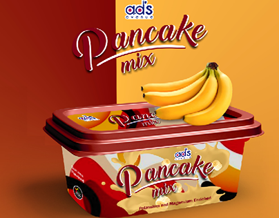 Pancake Mix Packaging Design for AD's Avenue