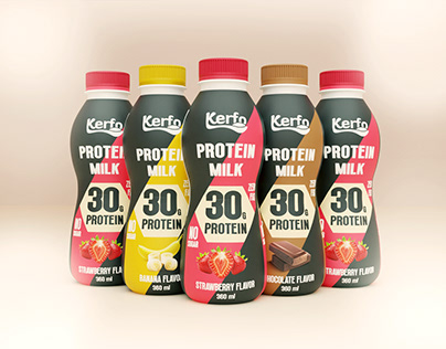 Protein Milk Packaging Design | Label Design