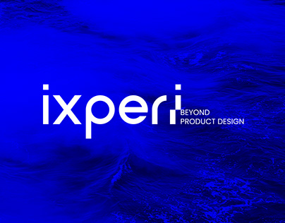 ixperi wordmark lettering name logo design