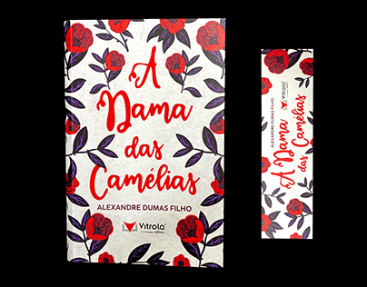 Capa & Projeto Gráfico do livro A Dama das Camélias