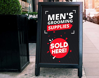 Men's Grooming Supplies Banner